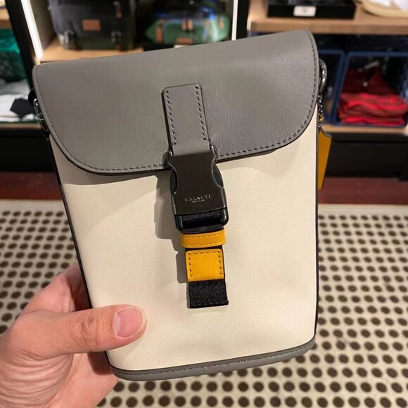 coach Track Small Flap Crossbody In Colorblock c4160
